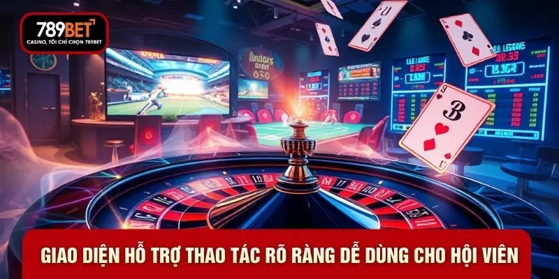Giao diện hỗ trợ thao tác rõ ràng dễ dùng cho hội viên