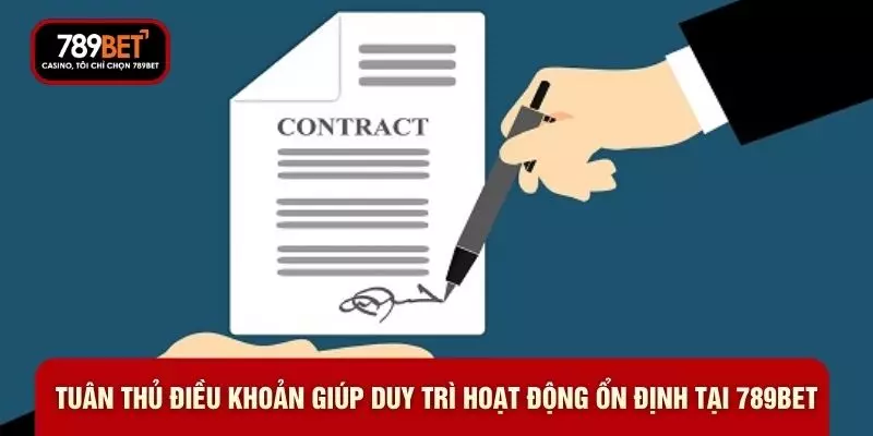 Tuân thủ điều khoản giúp duy trì hoạt động ổn định tại 789BET